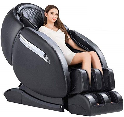OOTORI Massage Chair, Luxurious Electric Full Body SL-Track Zero Gravity Shiatsu Massaging Chair Recliner with Heating Back, Foot Roller and Air Massage System for Home Office