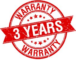 3 Year Limited Warranty